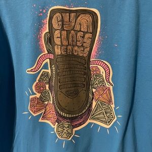 Bay Island Gym Class Heroes blue band tee sz XL